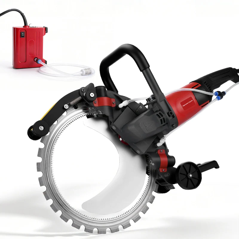 XIIW 5000W Betonsäge elektrisch mit 408 mm Diamantklinge & Naßschnittsystem für Wand, Beton & Stein