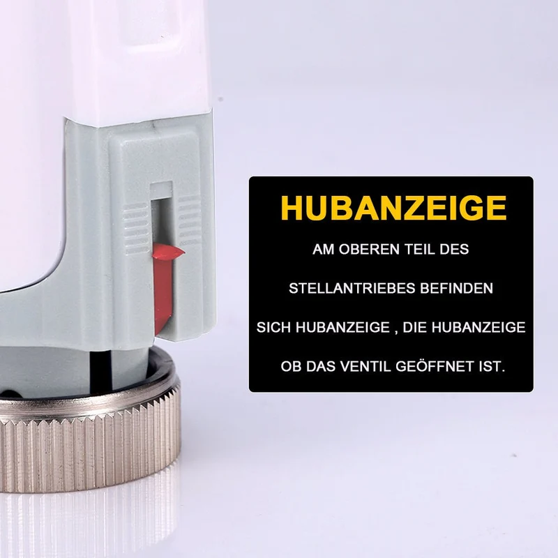 Elektrischer Stellantrieb 230V AC – 110N Kraft, IP54 Schutz, 3-3,5 mm Hub