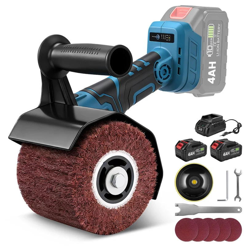 3-in-1 Akku Satiniermaschine | Glätten, Polieren & Schleifen mit 1200W Leistung