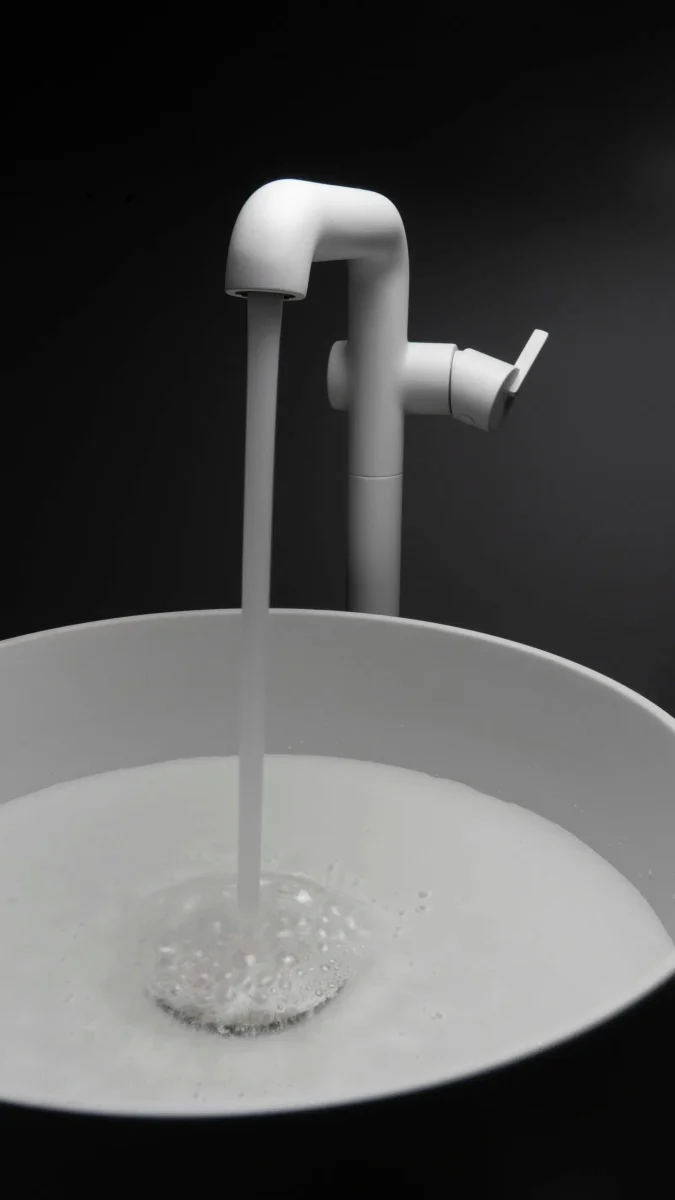 DEANTE Silia Granit-Aufsatzwaschbecken // Alabaster // CQS-AU4S