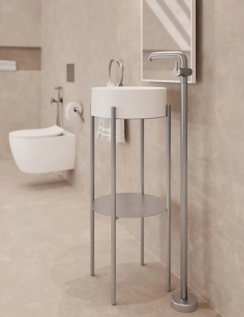 DEANTE Silia Hängespiegel mit Rahmen // Bianco // ADI-A851