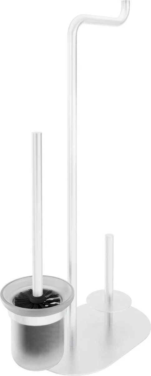 DEANTE Silia WC-Papierhalter 3-in-1 mit Ablage und Bürstenhalter // Bianco // ADI-A732