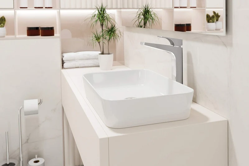 DEANTE Silia WC-Papierhalter 3-in-1 mit Ablage und Bürstenhalter // Chrom // ADI-0732