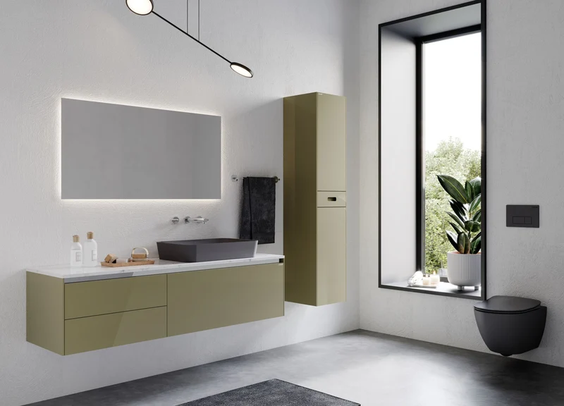 Oase Design Spülrandloses Tahret Bidet Wand-WC inkl. Sitz mit Absenkautomatik schwarz matt