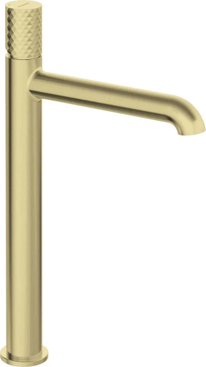 DEANTE Silia Hexa Waschtischarmatur hoch // gebürstetes Gold // BHS-R20K