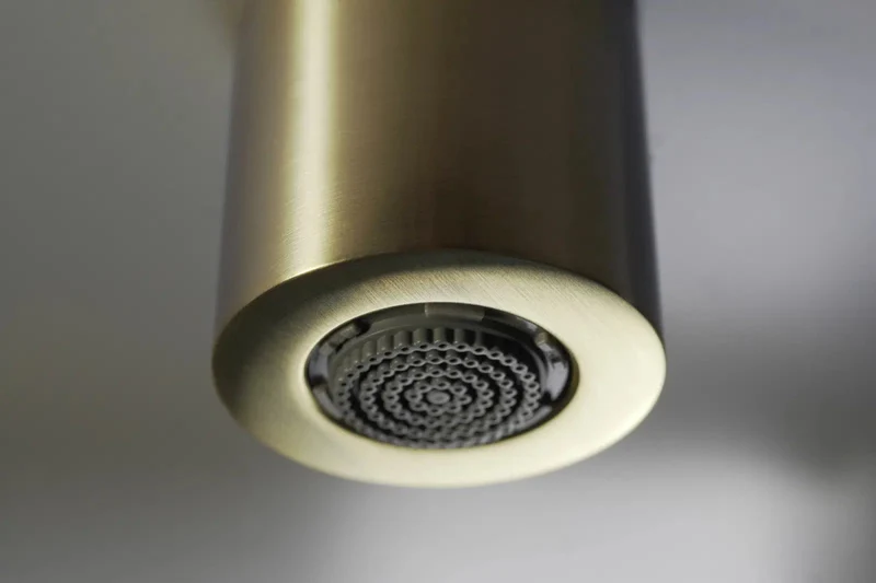 DEANTE Silia Hexa Duschsystem mit Regenbrause // gebürstetes Gold // NHS-R4XM