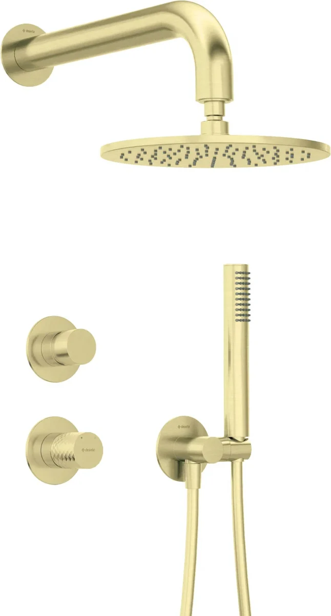 DEANTE Silia Hexa Unterputz-Duschset mit Handbrause - Rund // gebürstetes Gold // NHS-R9YK