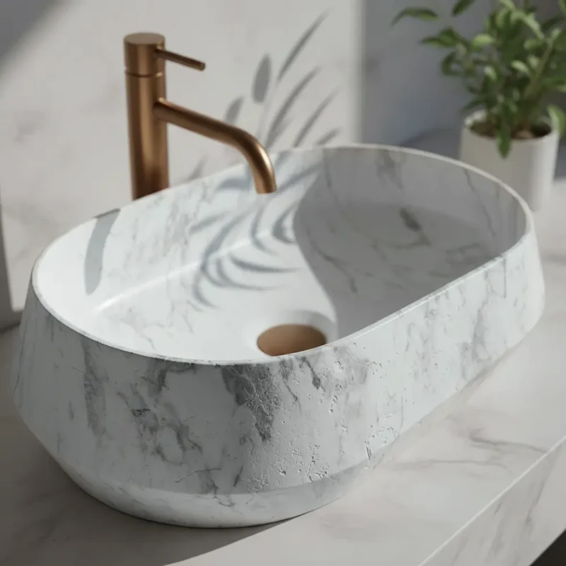 Aufsatzwaschbecken Zoe Dune 59x38cm