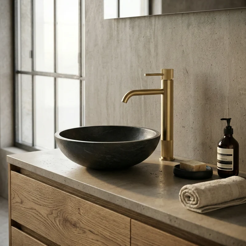 Armatur Lungo Stripe Gold Matt