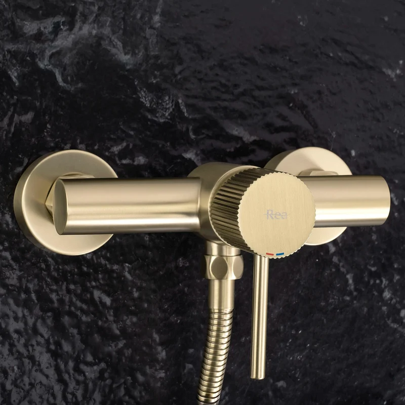 Duscharmatur Lungo Stripe Gold Matt