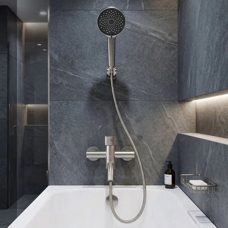 Badewannenarmatur Lungo Stripe Chrom Matt