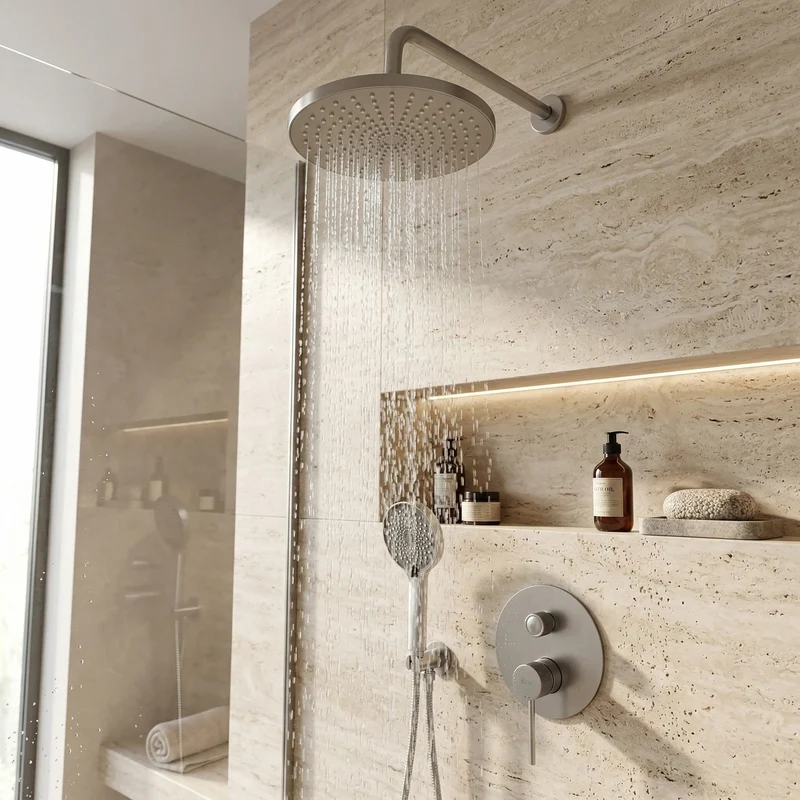 Dusche Unterputz Lungo Stripe Chrom Matt