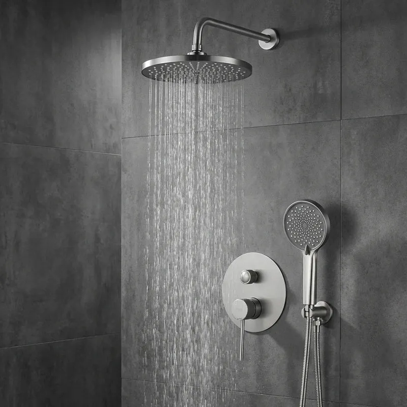 Dusche Unterputz Lungo Stripe Chrom Matt
