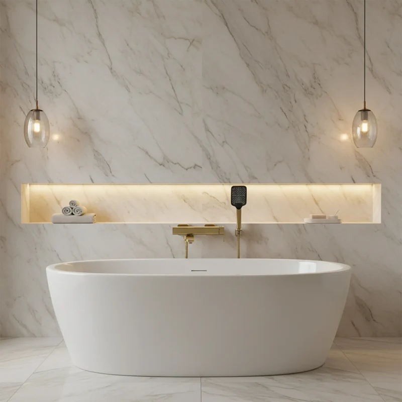 Badewannenarmatur Arlo Gold Matt