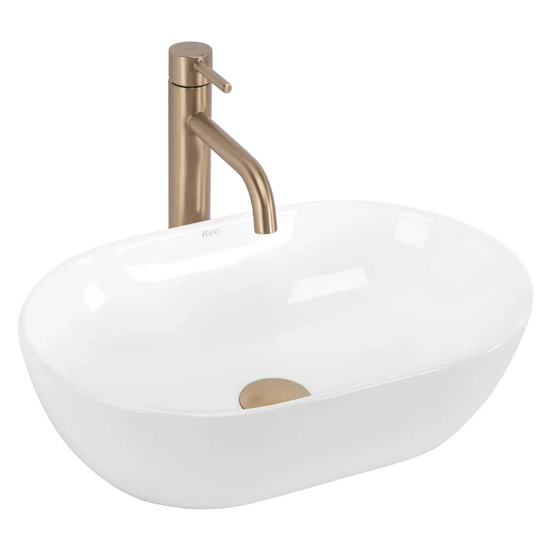 Aufsatzwaschbecken Amelia White 45x31cm