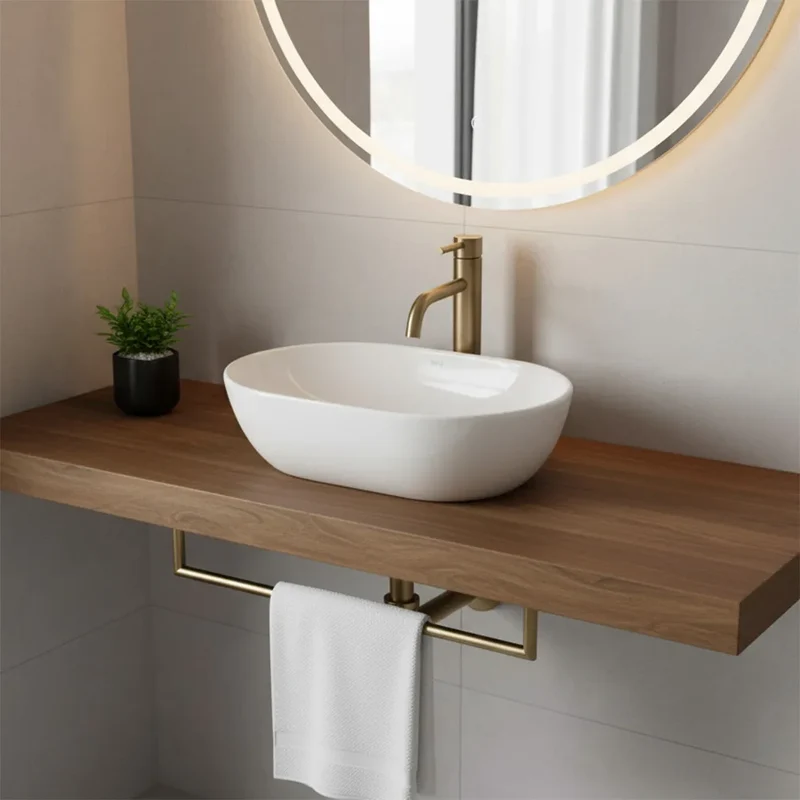 Aufsatzwaschbecken Amelia White 45x31cm