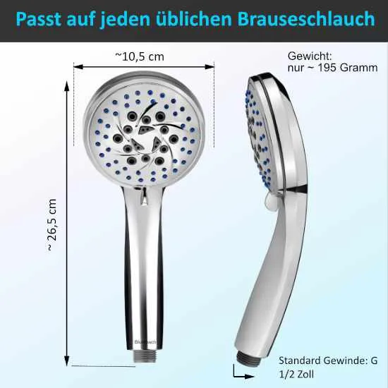 Hochdruck Duschkopf Energy Rain