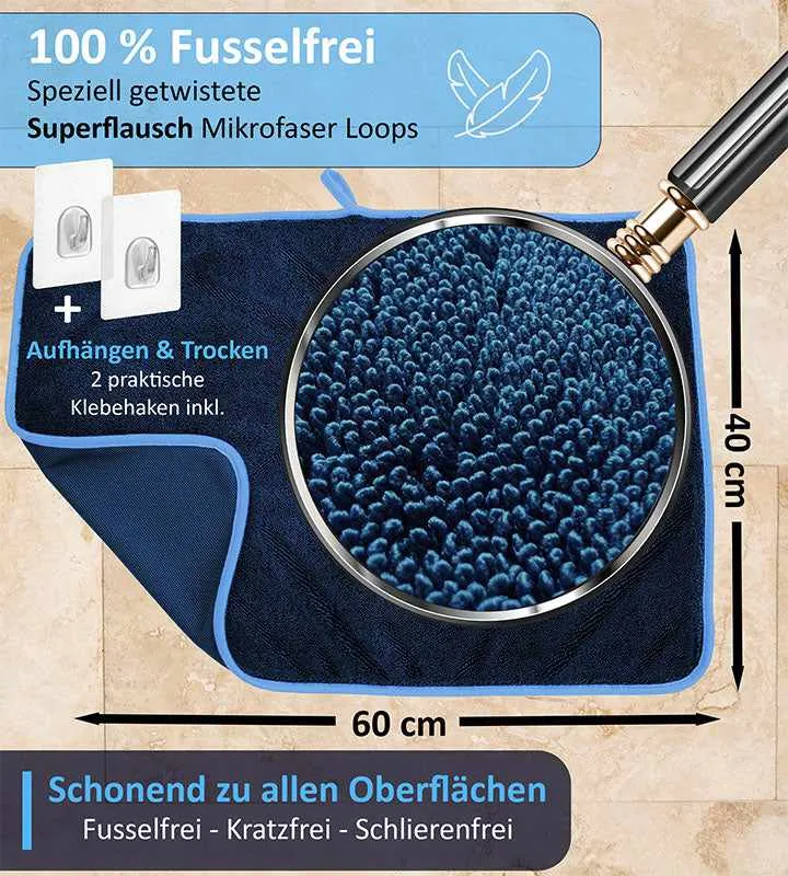 Duschabzieher + Mikrofasertücher Sparset