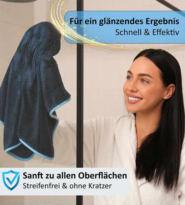 Duschabzieher + Mikrofasertücher Sparset