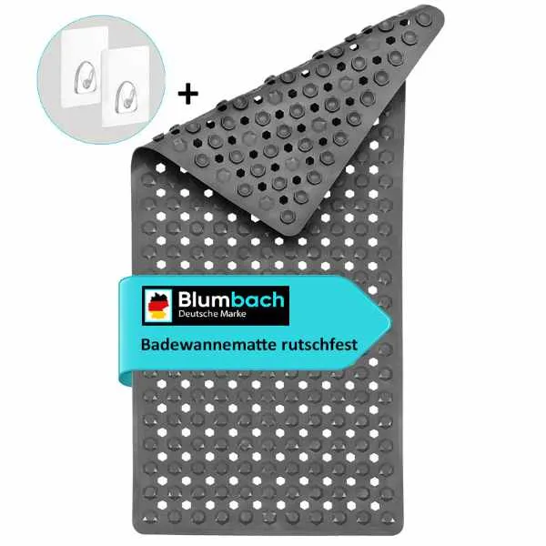 Badewannenmatte rutschfest - Antirutschmatte 88x40 cm Diamant Design
