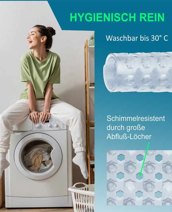 Badewannenmatte rutschfest - Antirutschmatte 88x40 cm Diamant Design