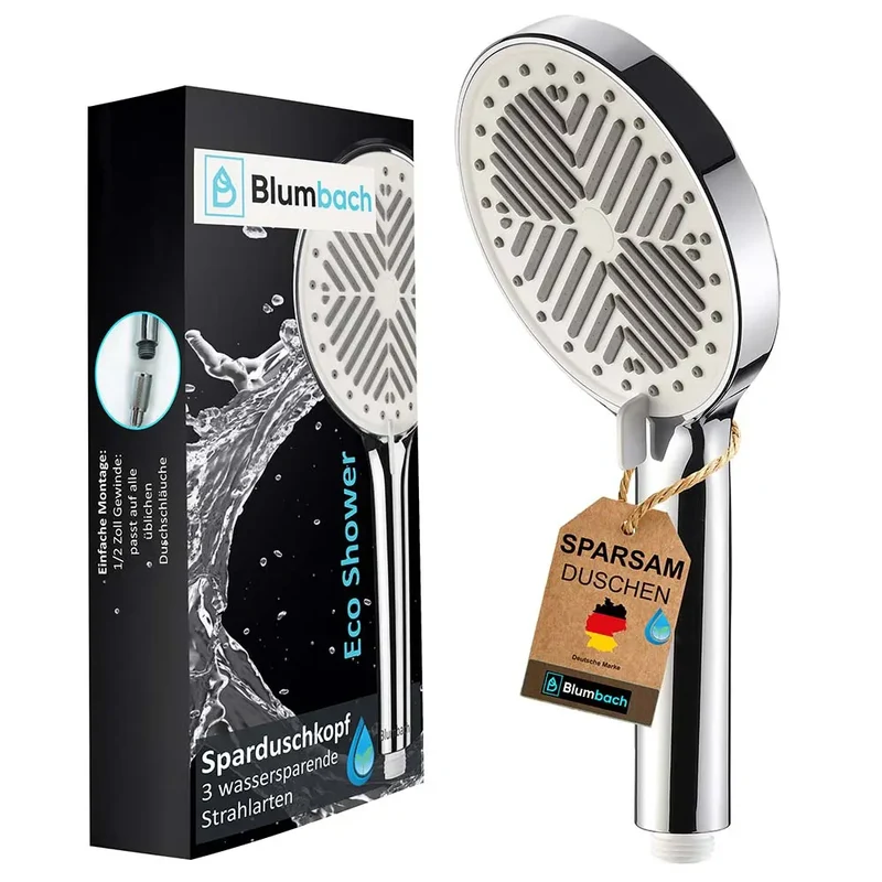 Sparduschkopf Eco Shower: ab 6 Liter/min. - extrem sparsam
