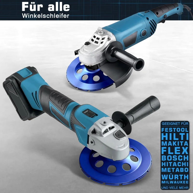 Premium Diamant-Turboschleifscheibe 180 mm mit 22,23 mm Bohrung für Winkelschleifer