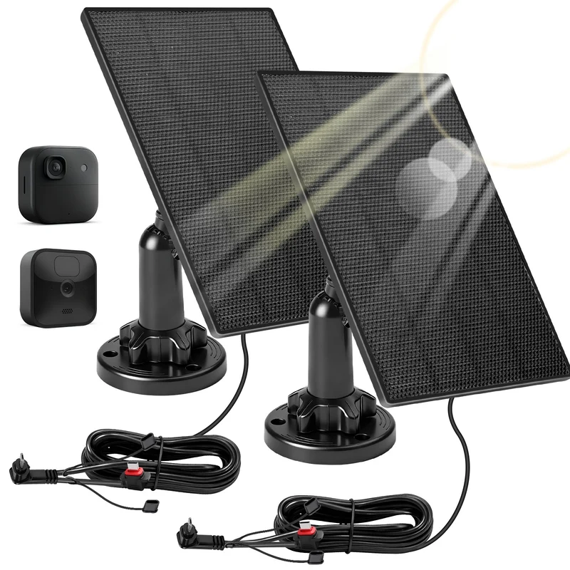3W Solar-Ladegerät für Blink Outdoor Kameras – Zuverlässige Solarstromversorgung