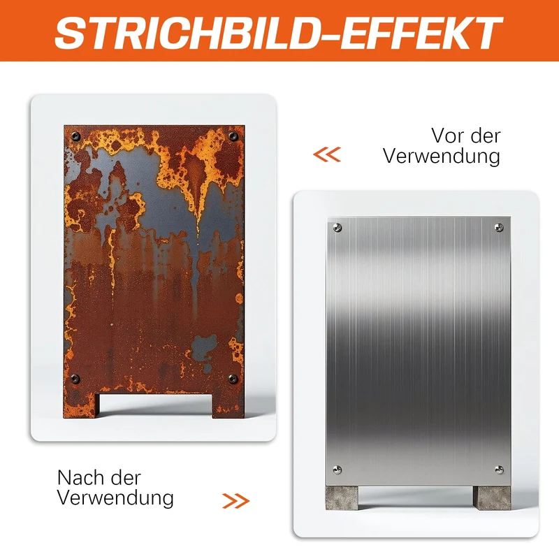 Hochwertige Schleifwalzenbürste mit Aluminiumoxid – Professionelle Oberflächenbearbeitung für Metall, Holz und Stein