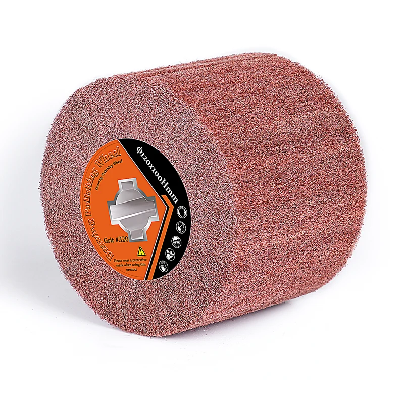 Hochwertige Schleifwalzenbürste mit Aluminiumoxid – Professionelle Oberflächenbearbeitung für Metall, Holz und Stein