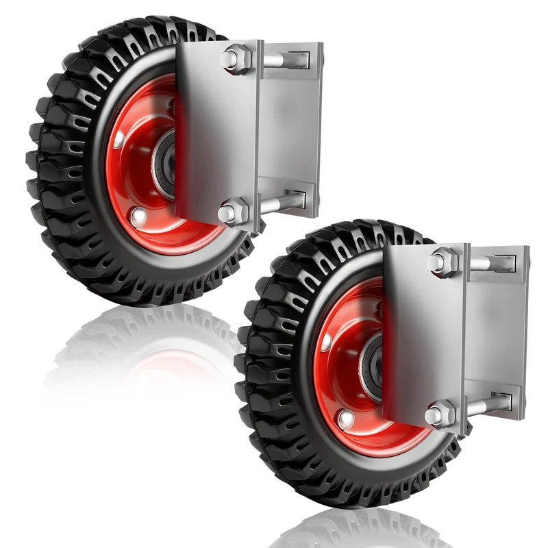 200mm Schwerlast Torrolle, 150kg Torstützrolle für Rundrohr 4–5,2 cm – Gartentor & Einfahrtstor Zubehör