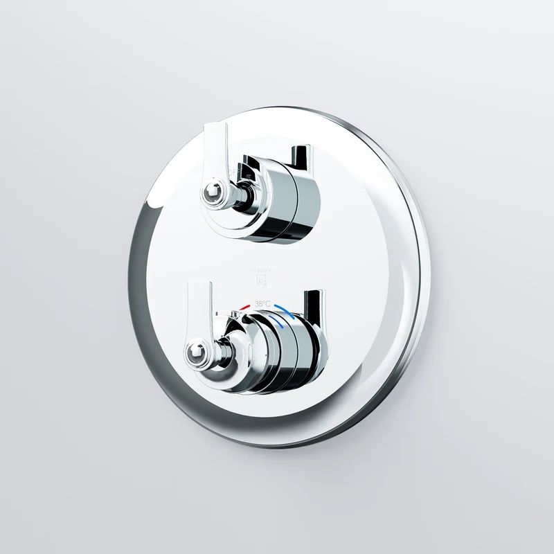 Serie 350 Fertigmontageset für Unterputzthermostat mit 2-Wege-Umsteller