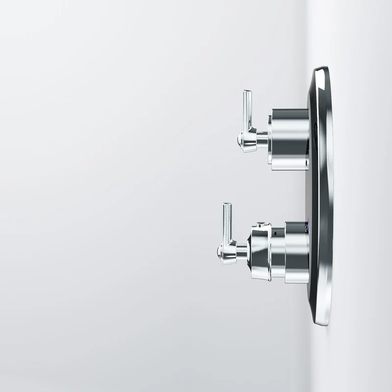 Serie 350 Fertigmontageset für Unterputzthermostat mit 2-Wege-Umsteller