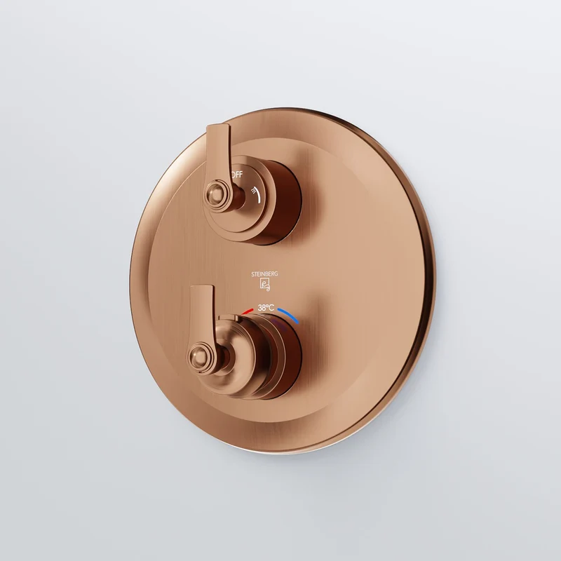 Serie 350 Fertigmontageset für Unterputzthermostat mit 2-Wege-Umsteller