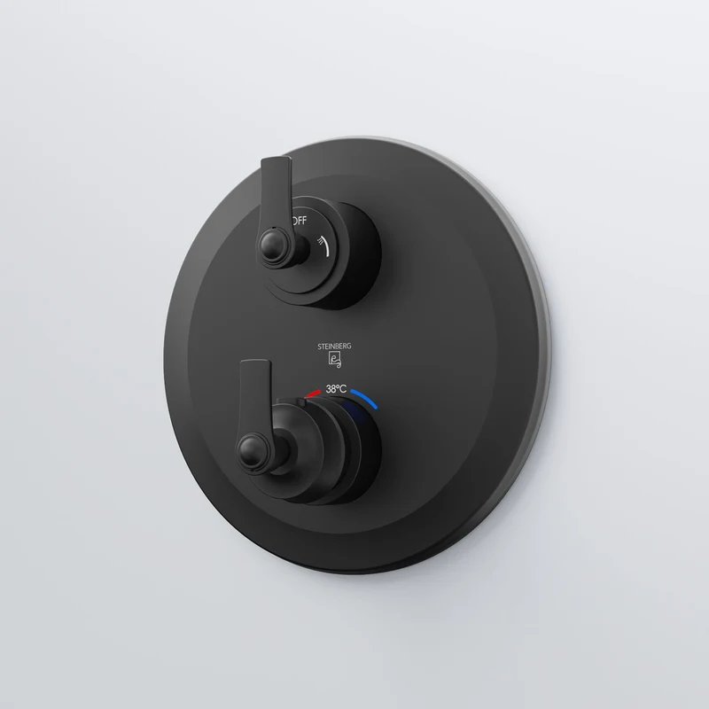 Serie 350 Fertigmontageset für Unterputzthermostat mit 2-Wege-Umsteller