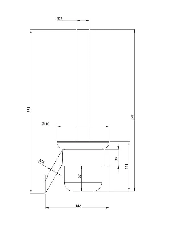 DEANTE Silia Toilettenbürstengarnitur // Titanium // ADI-D711