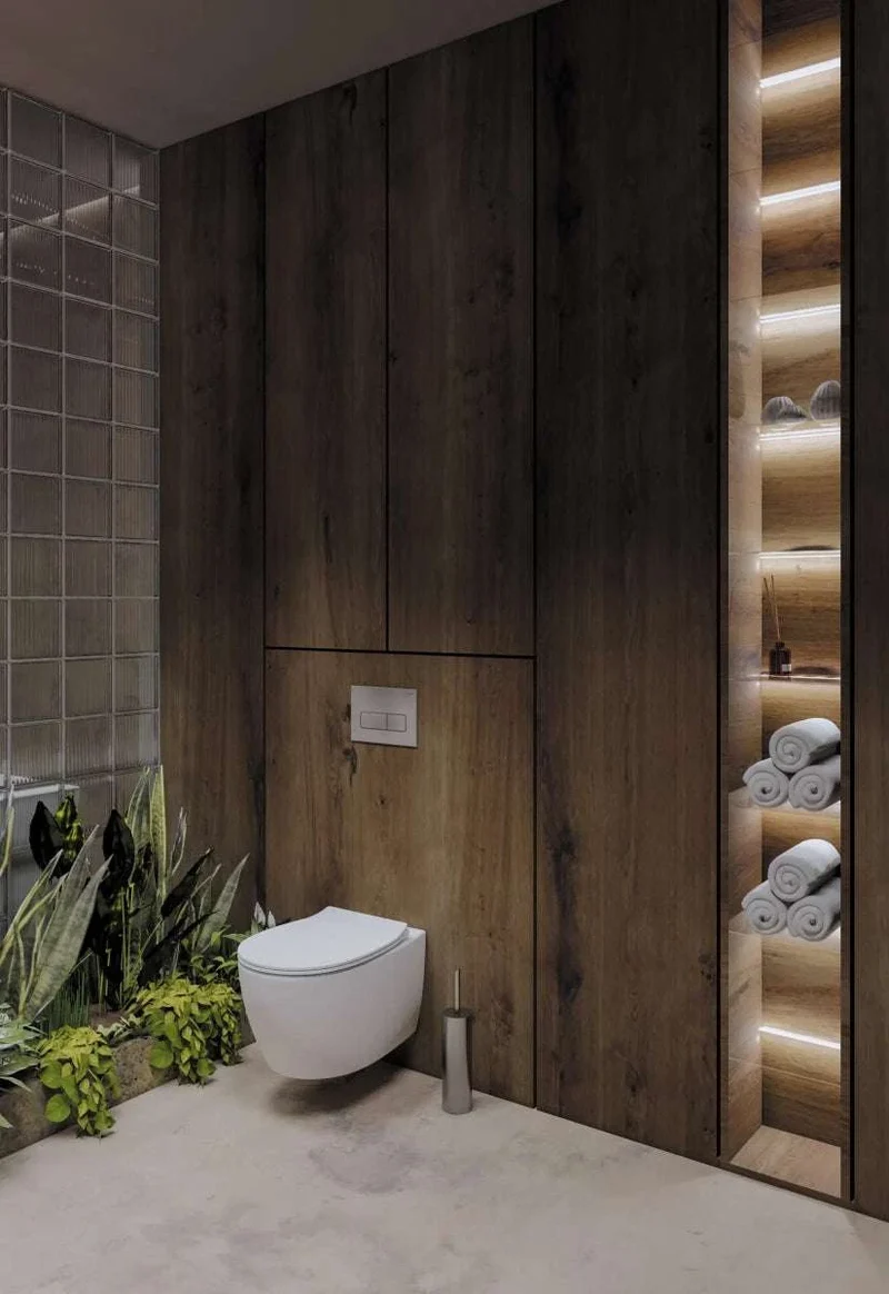 DEANTE Silia Freistehende WC-Bürste // gebürsteter Stahl // ADI-F712