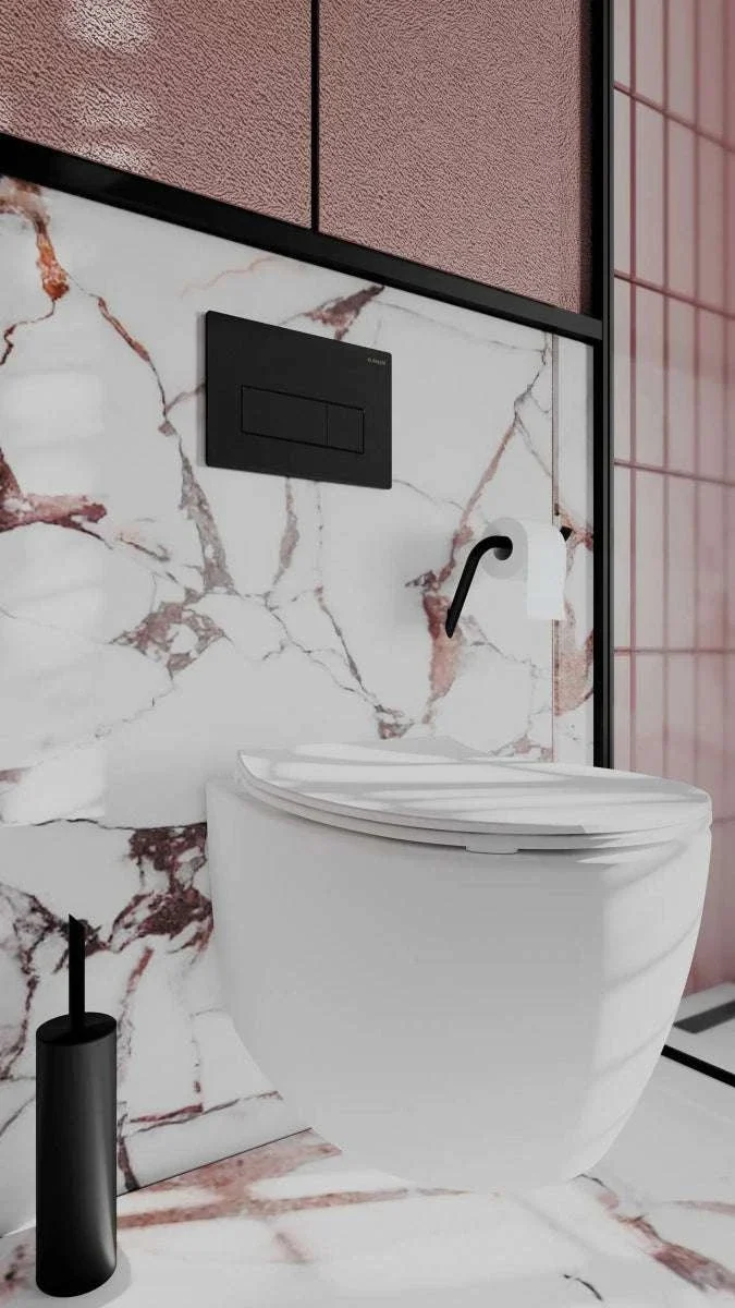 DEANTE Silia Freistehende WC-Bürste // Nero // ADI-N712