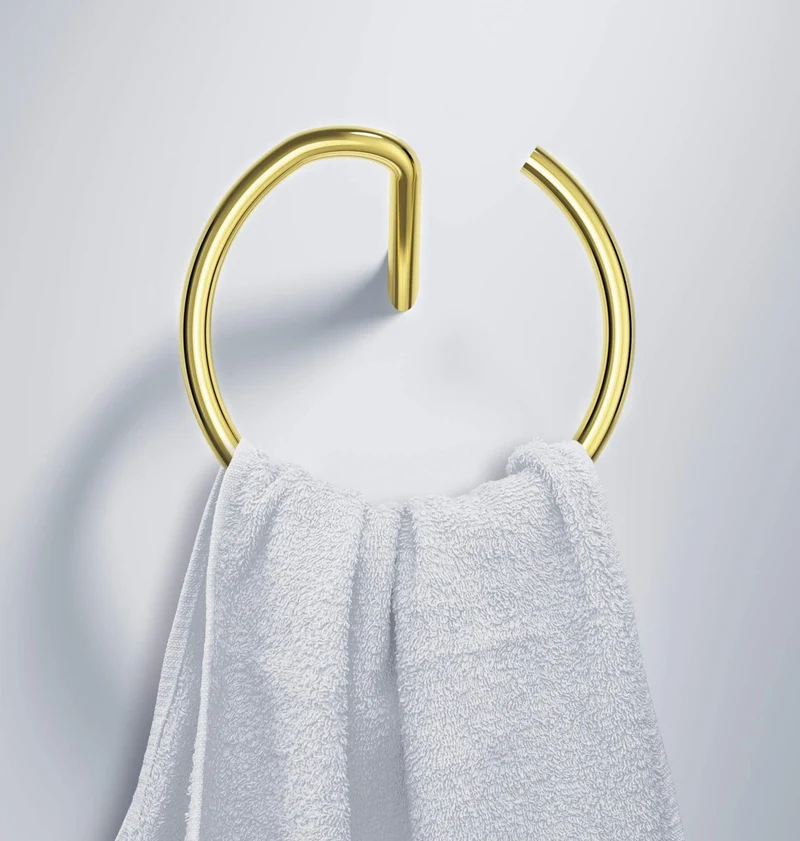 DEANTE Silia Wandhandtuchhalter – Rund // Gold // ADI-Z611