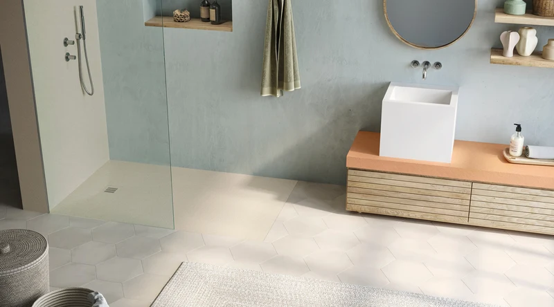 Hidrobox Mineralguss Duschwanne Serie One (Microtex®) (Bianco)