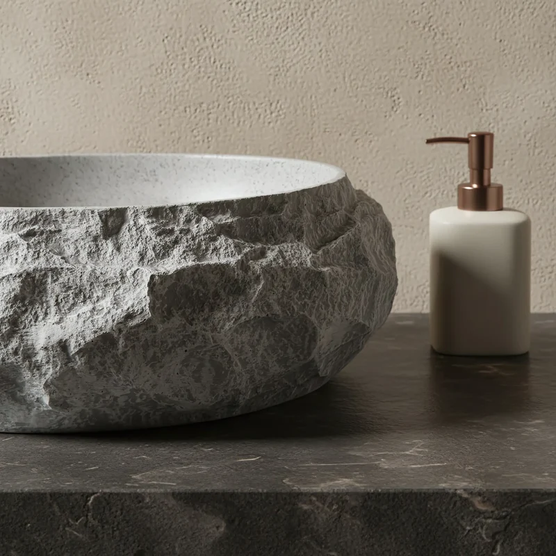 Aufsatzwaschbecken Mika Gabro 50x38cm