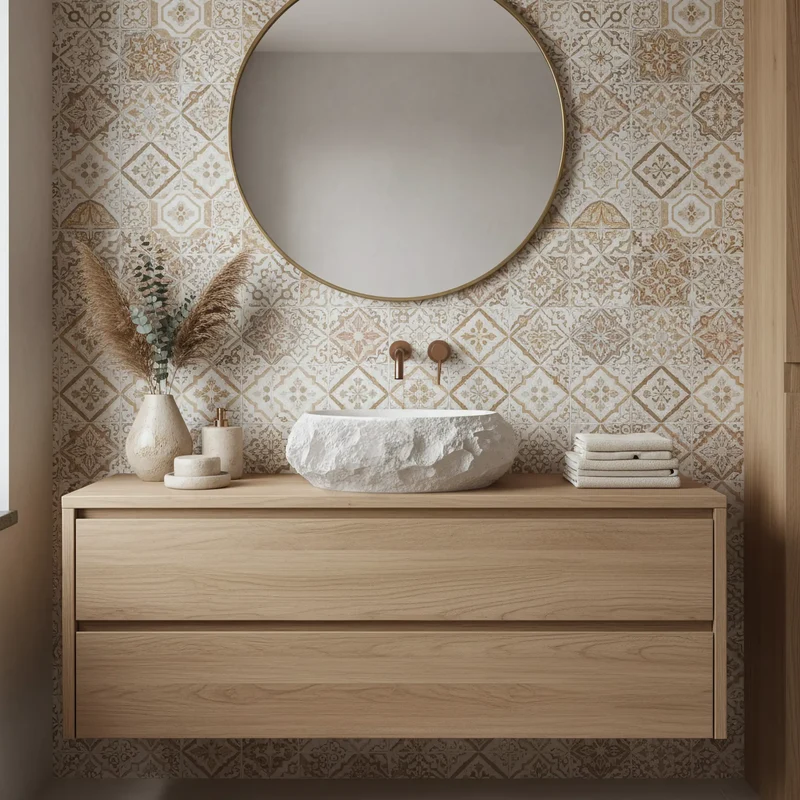 Aufsatzwaschbecken Mika Ivory 50x38cm