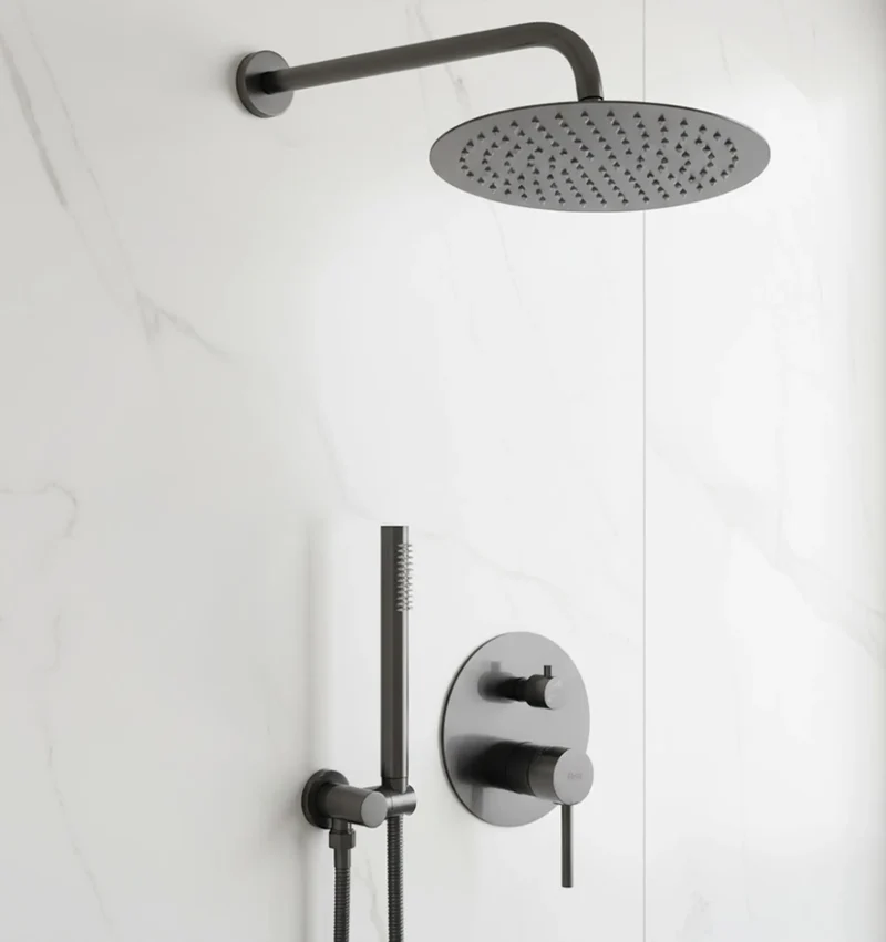 Dusche Unterputz Lungo Titan Matt