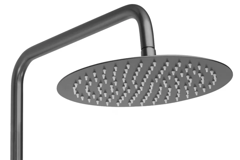 Dusche mit Wannenauslauf Lungo Titan Matt