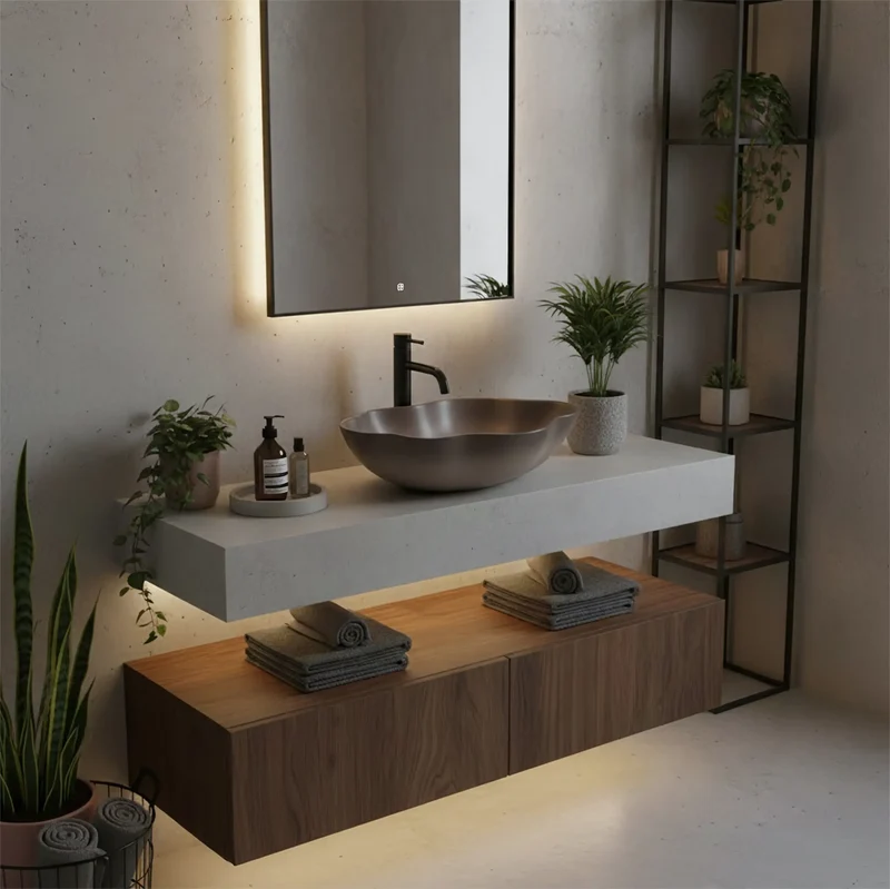 Aufsatzwaschbecken Pearl Ombre 50,5x38cm