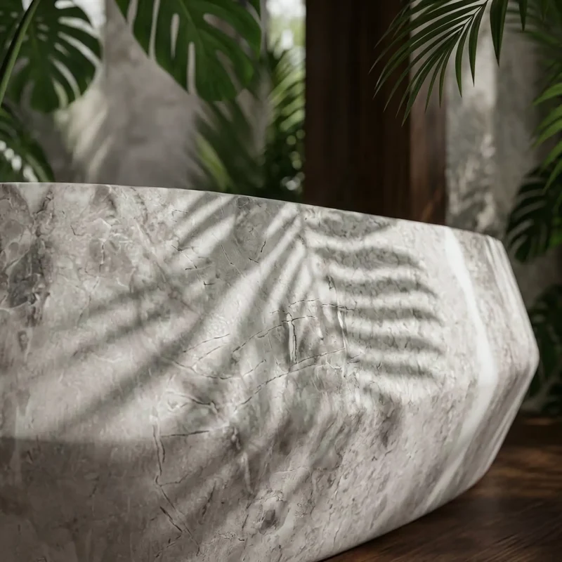 Aufsatzwaschbecken Zoe Rock 55x35,5cm