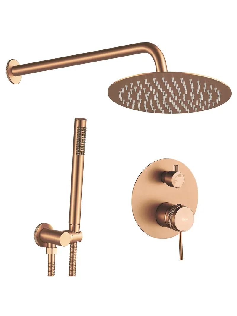 Dusche Unterputz Lungo Grip Kupfer Matt