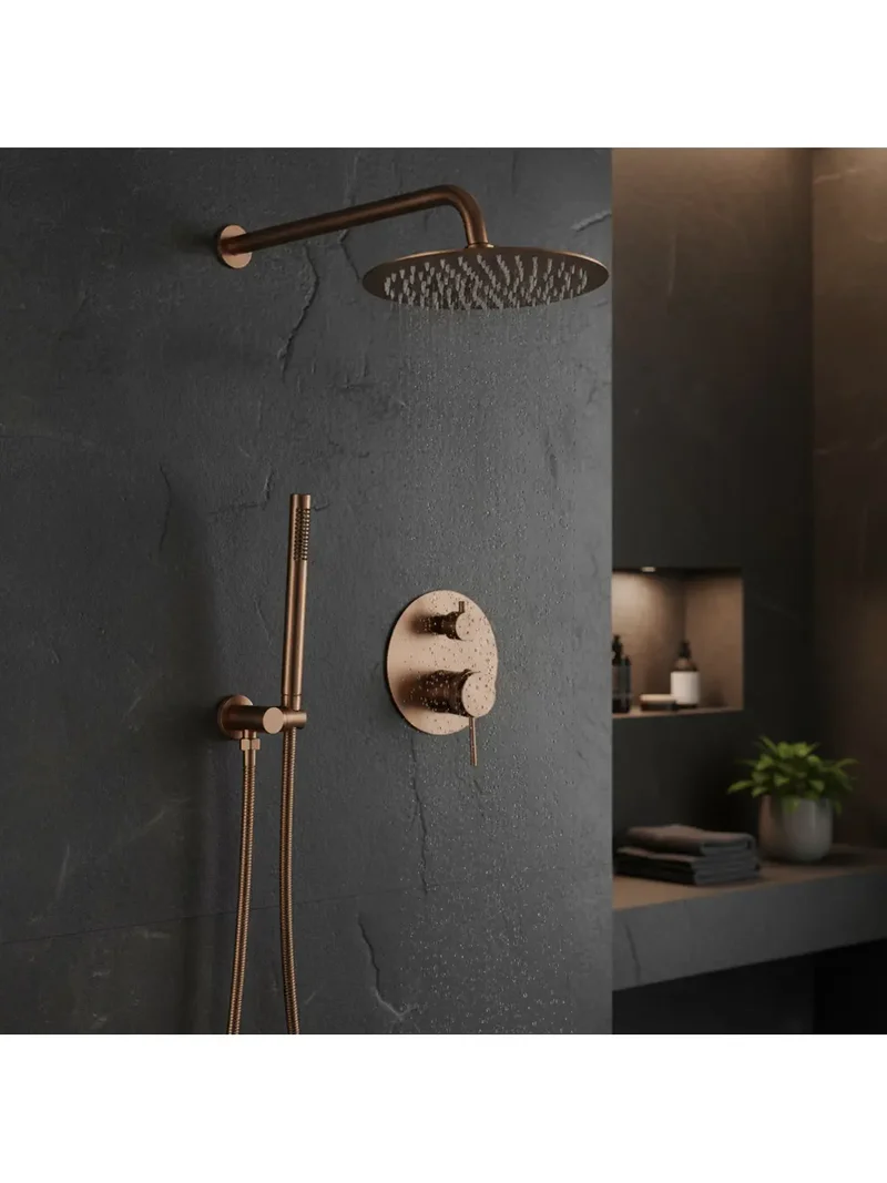 Dusche Unterputz Lungo Grip Kupfer Matt