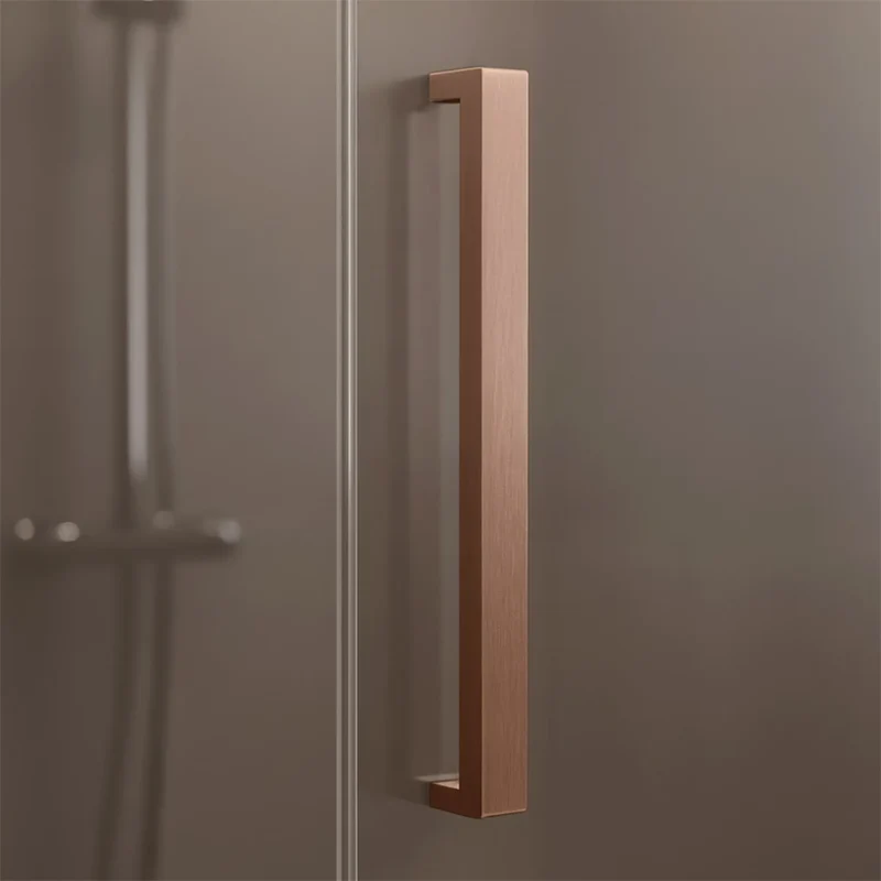 Duschtüre Hugo Kupfer Matt bronze getöntes Glas 80-100cm