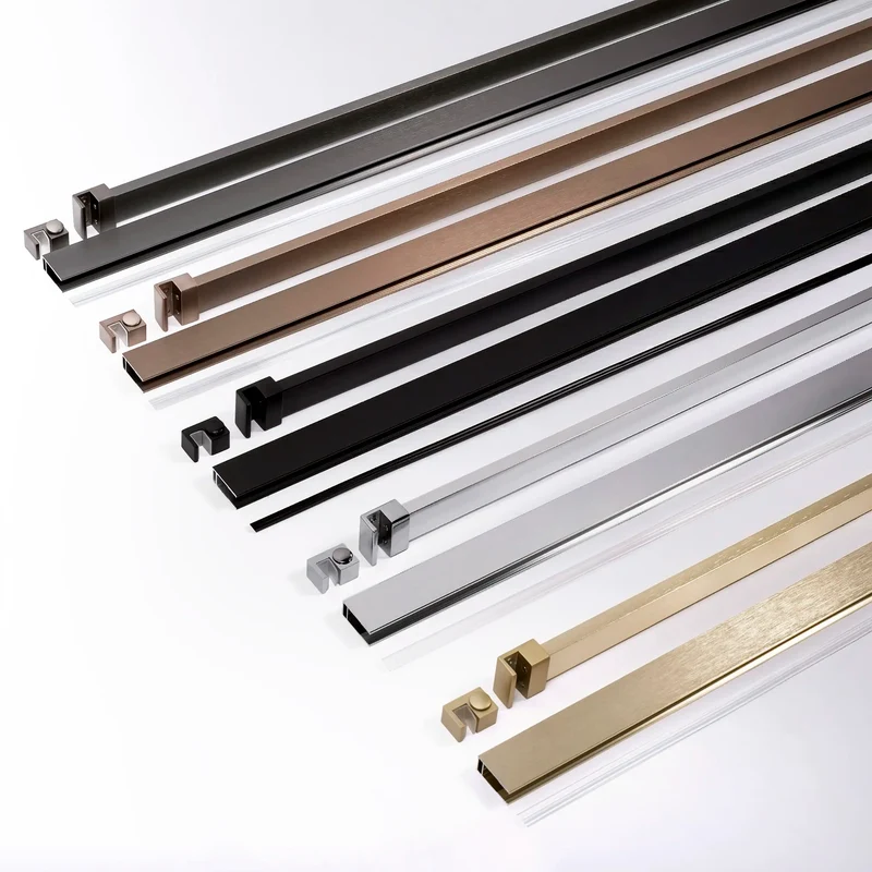 Walk In Duschwand Flexi Gold Matt 70-140cm